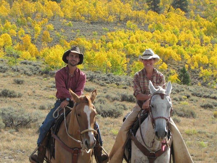 the best way to see the sights of the gunnison valley is by horseback! photo