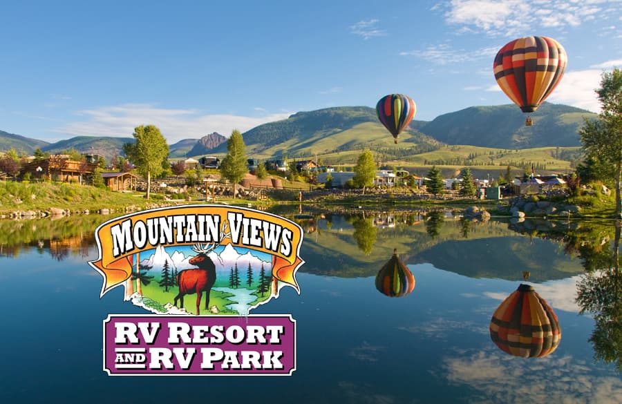 mountain views rv resort & park - stocked fishing pond, labor day weekend balloon festival in creede, co photo