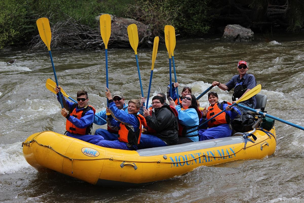 mountain man rafting near creede, south fork and lake city photo