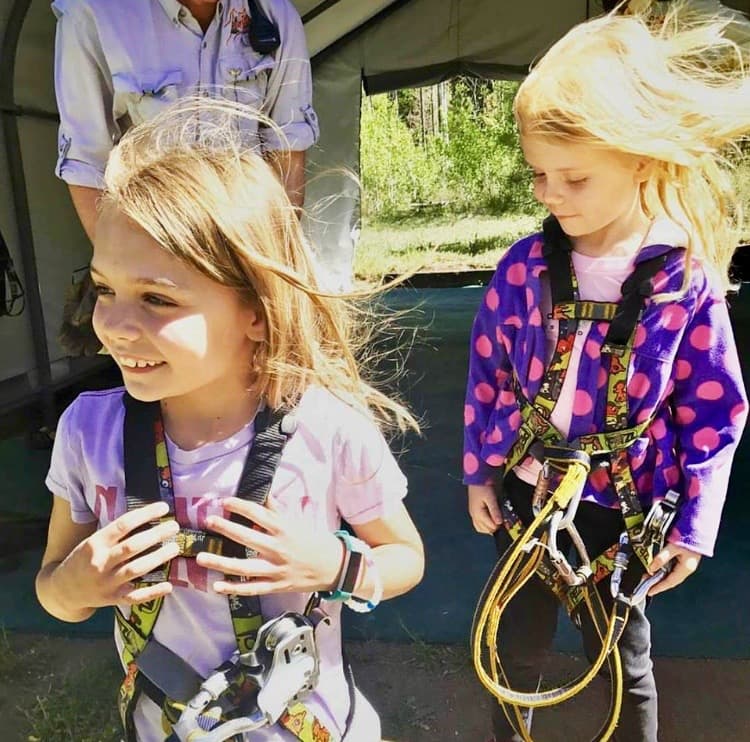 young guests ready to go soaring at our durango zip line. photo 4