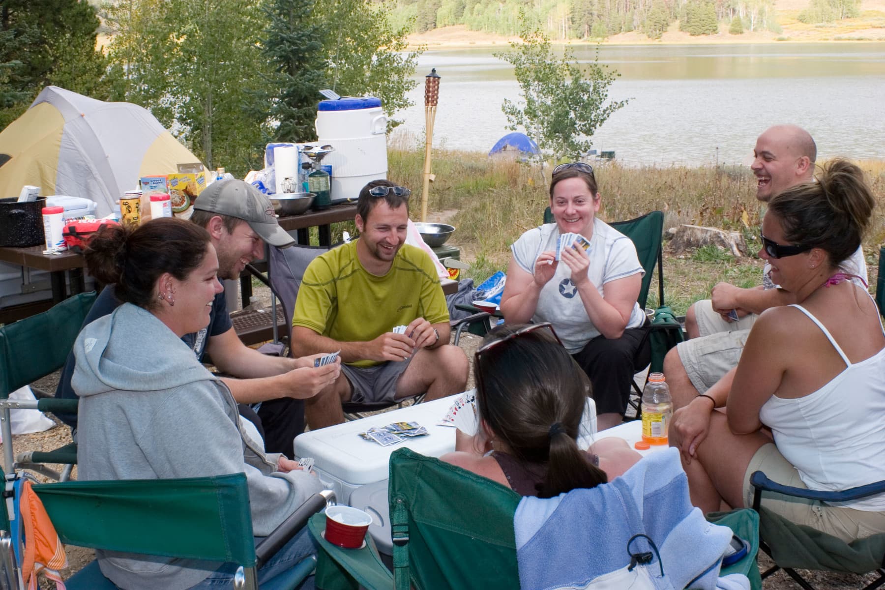 campers at pearl lake state park photo 4