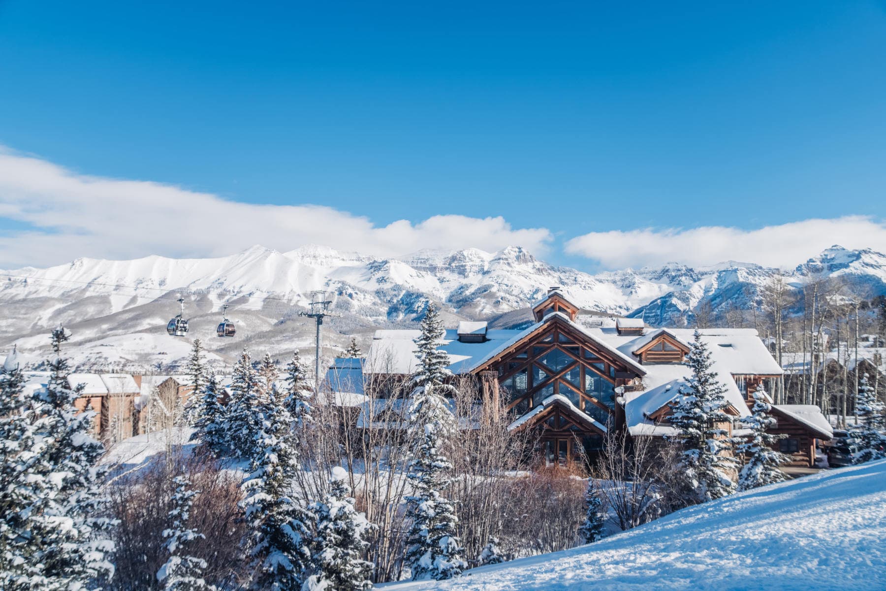 lodge exterior - winter photo