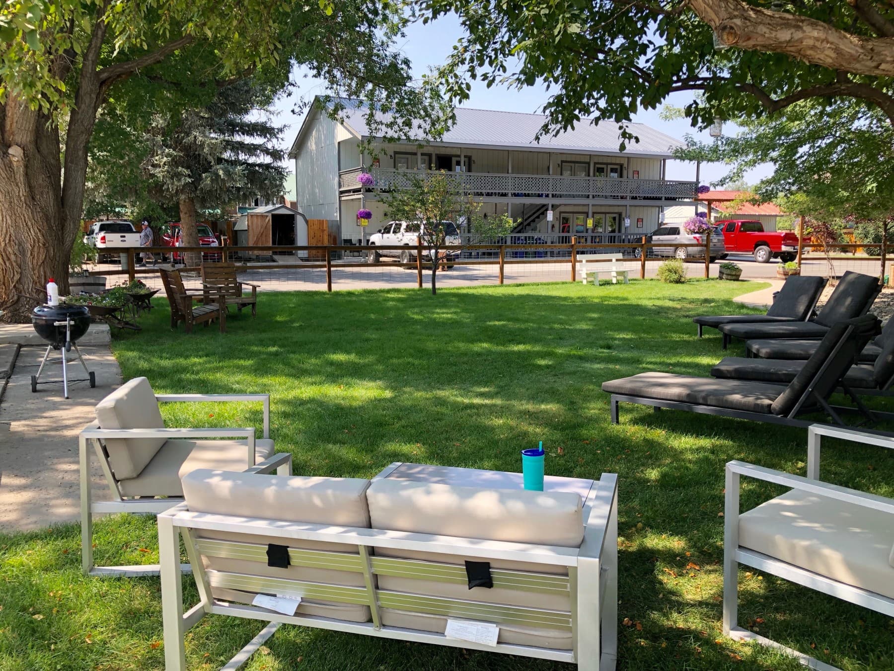 shady, inviting courtyard area. photo