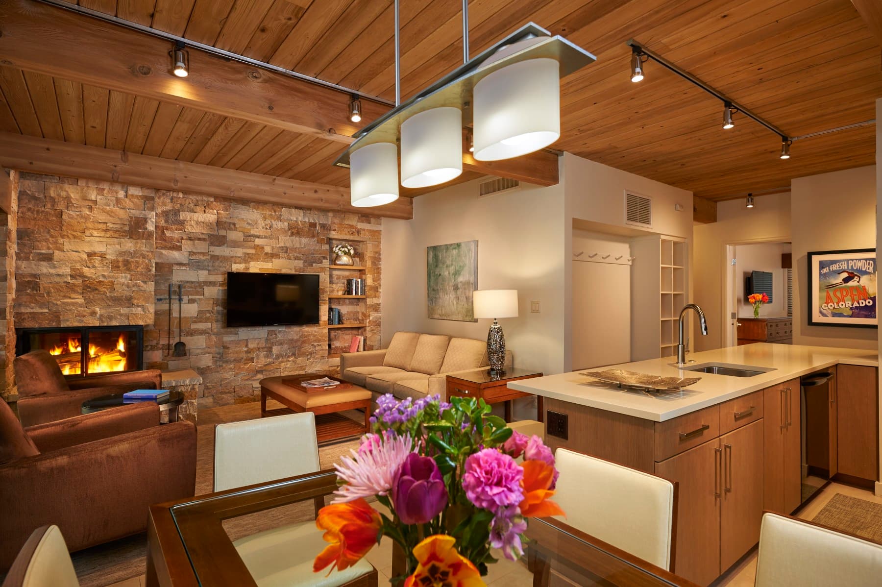 two-bedroom kitchen and dining photo 9