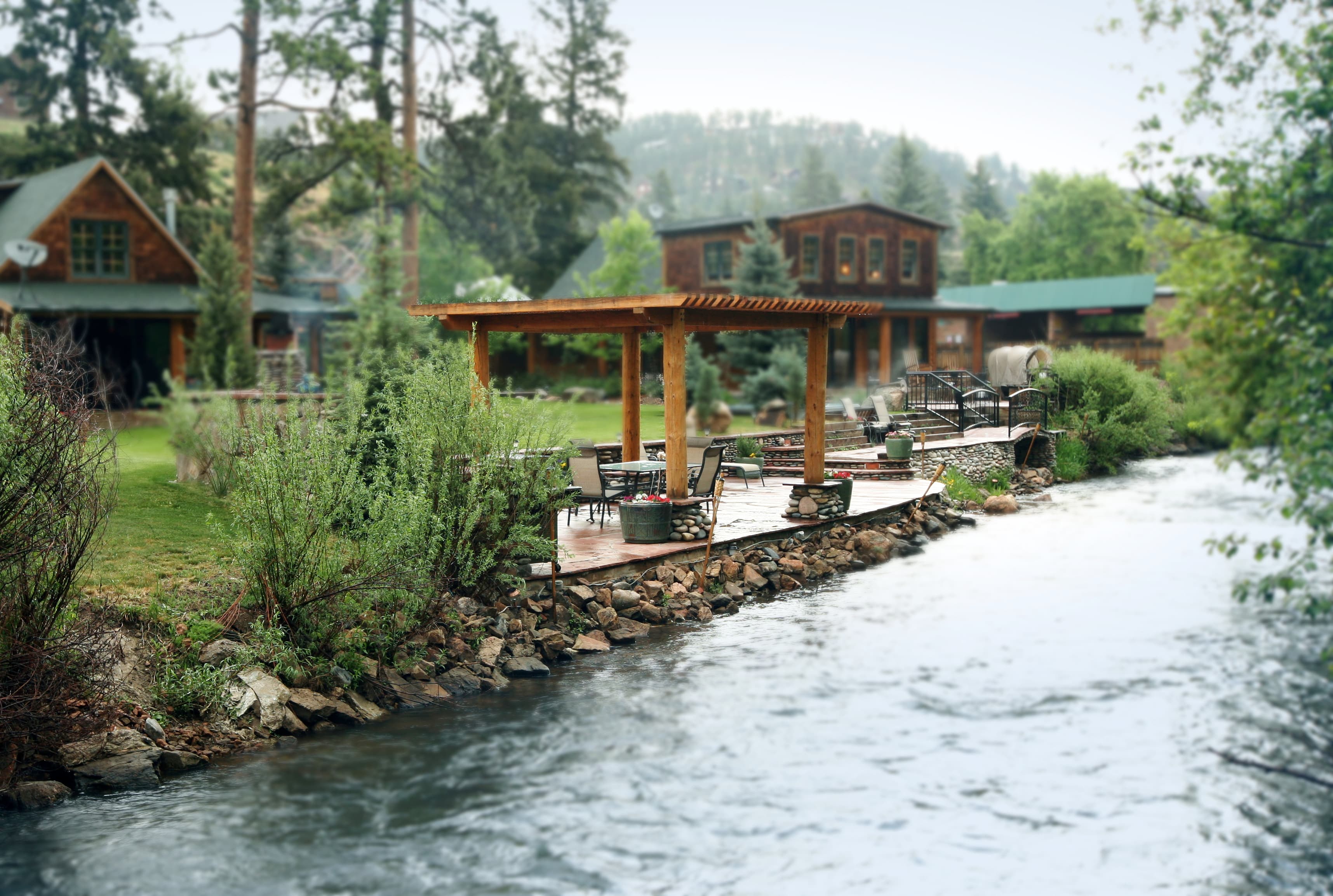 a unique retreat by the creek photo
