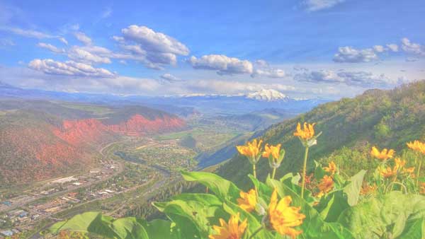 View of Glenwood Springs from Red Mountain