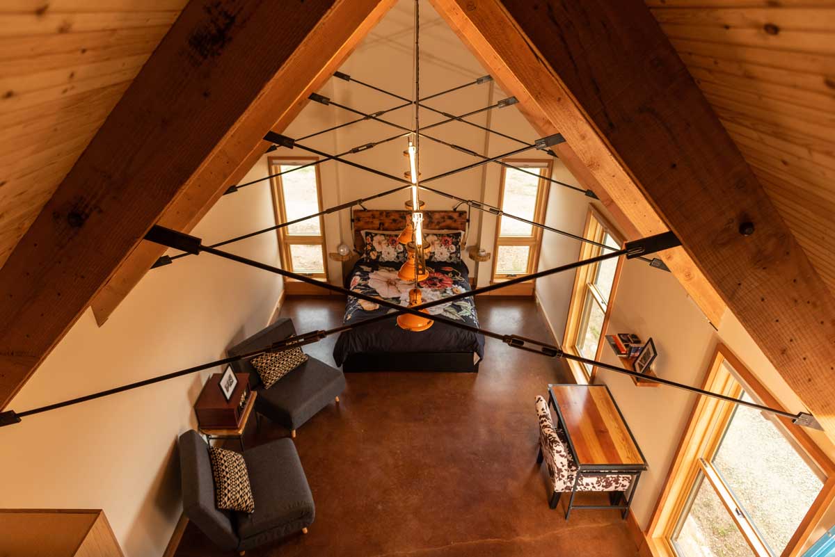 Interior of a S.L.umber Yard at FREIGHT cabin in Leadville