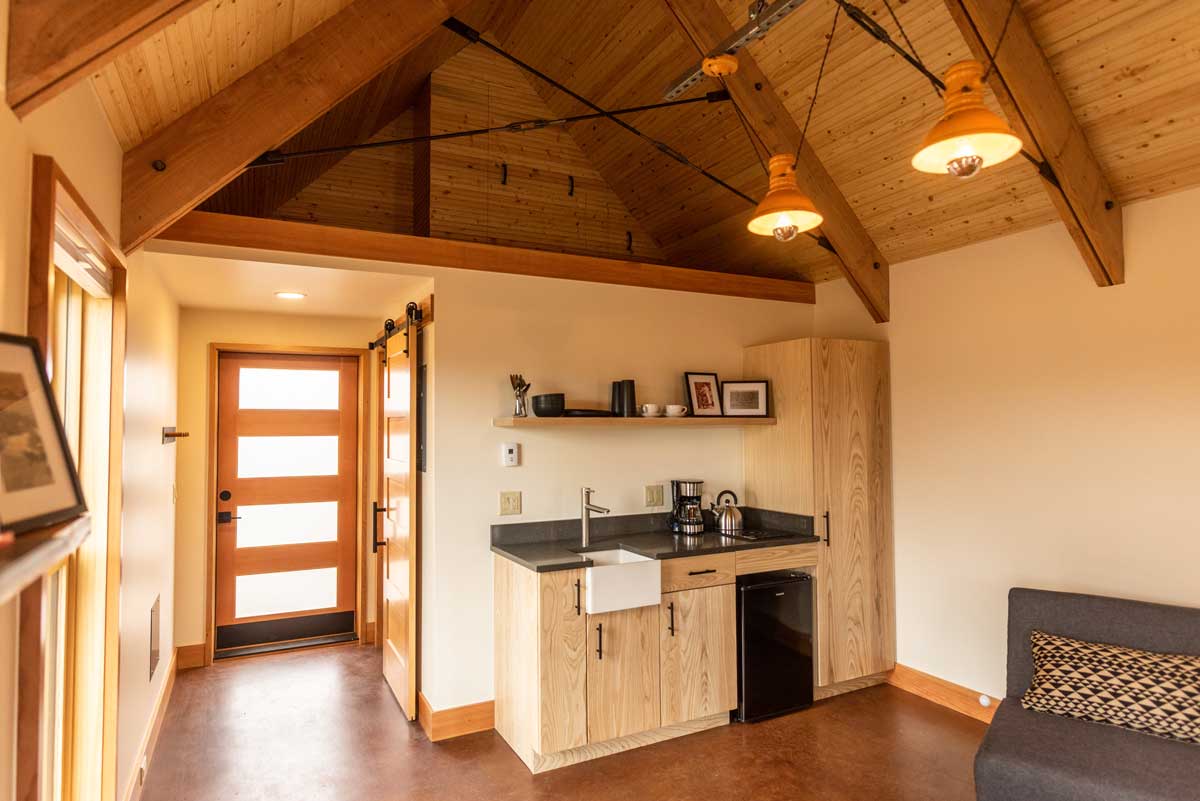 Interior of a S.L.umber Yard at FREIGHT cabin in Leadville