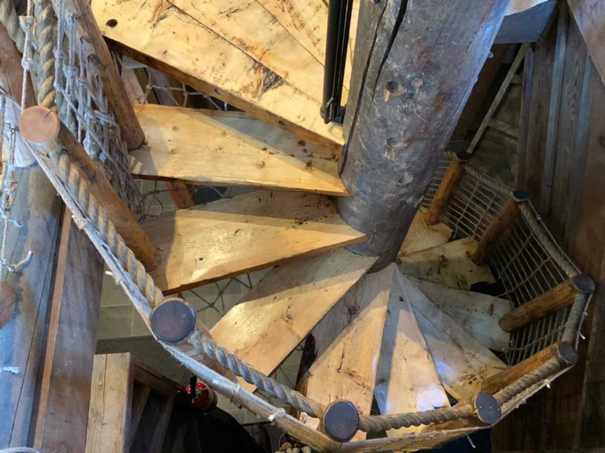 Historic Crested Butte Mule Barn staircase