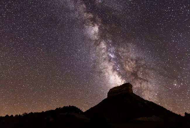 The Milky Way over Mesa Verde National Park
