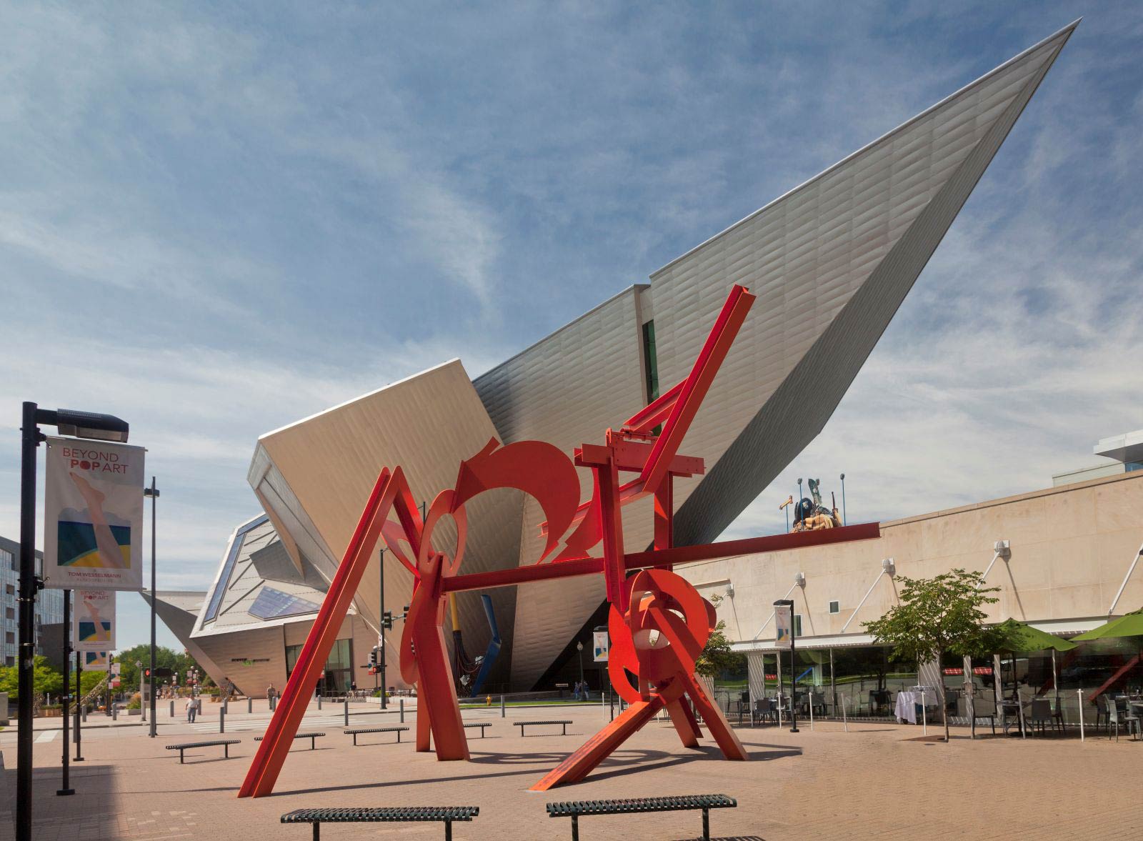 The exterior of the Denver Art Museum 