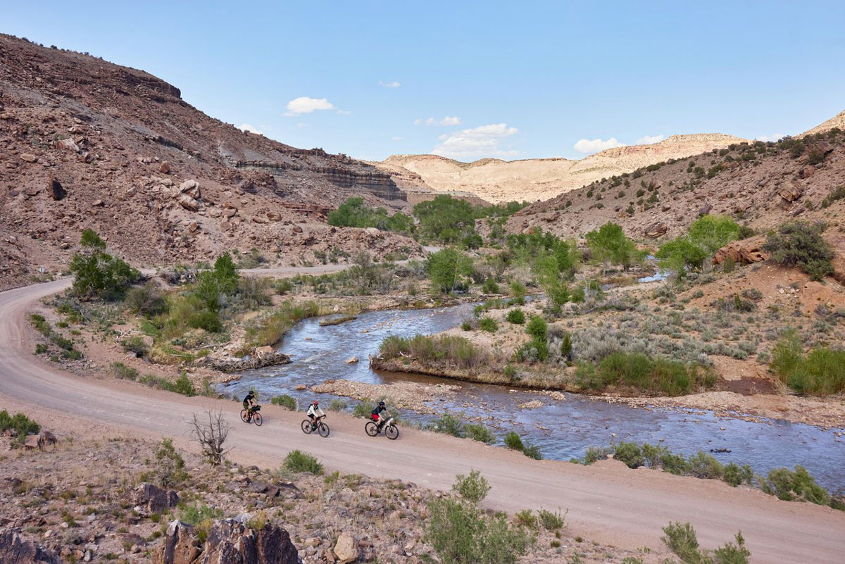 Gravel bikers in Dominguez-Escalante National Conservation Area, Colorado