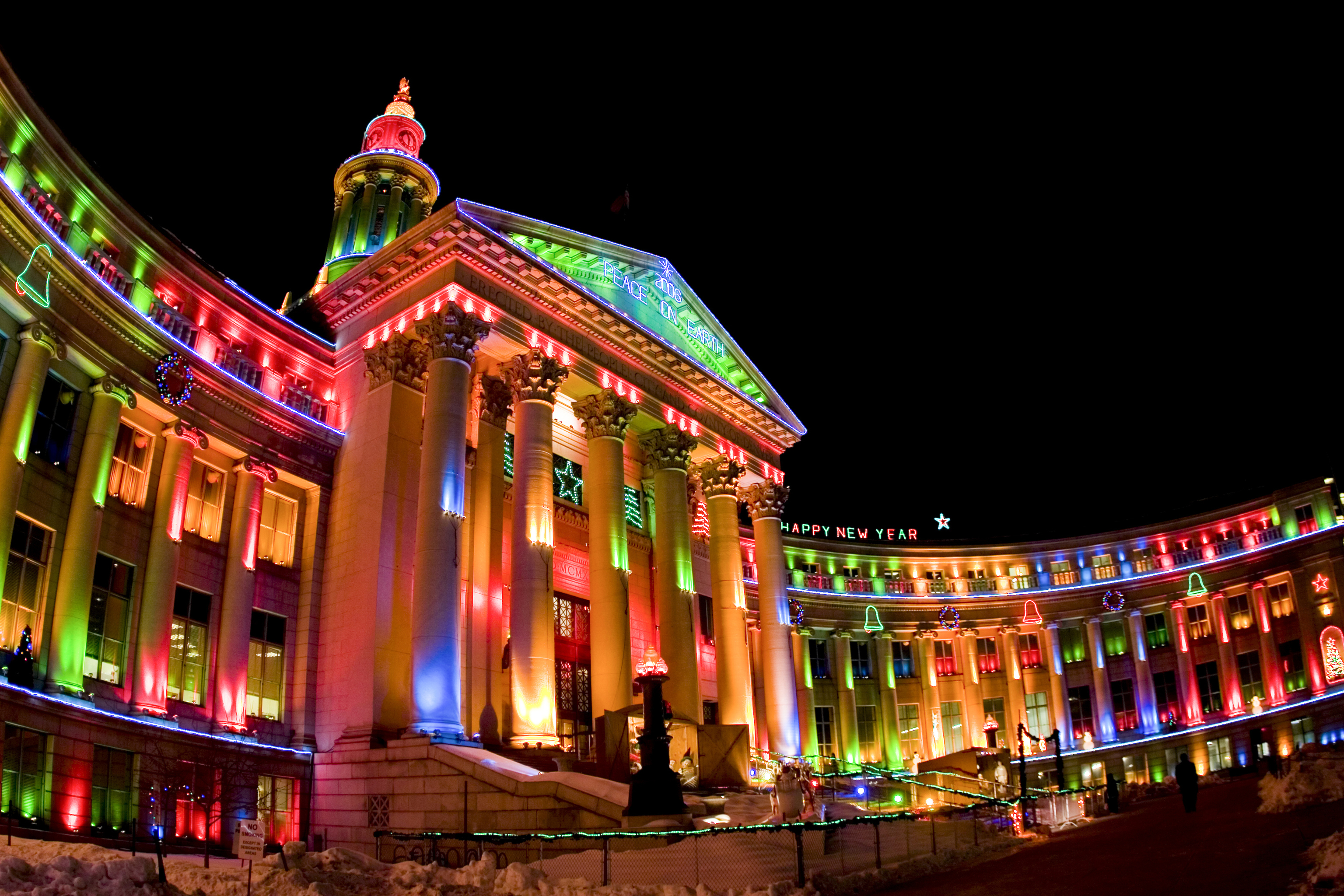 The County Building in Denver is lit up every holiday season | Colorado.com