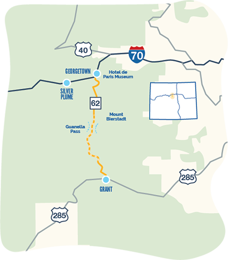 Guanella pass byway map Guanella pass byway map