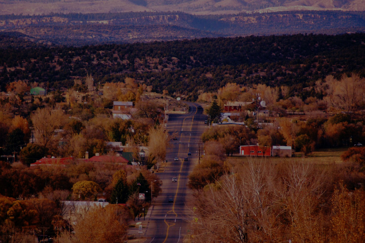 Nucla view of Nucla colorado in fall