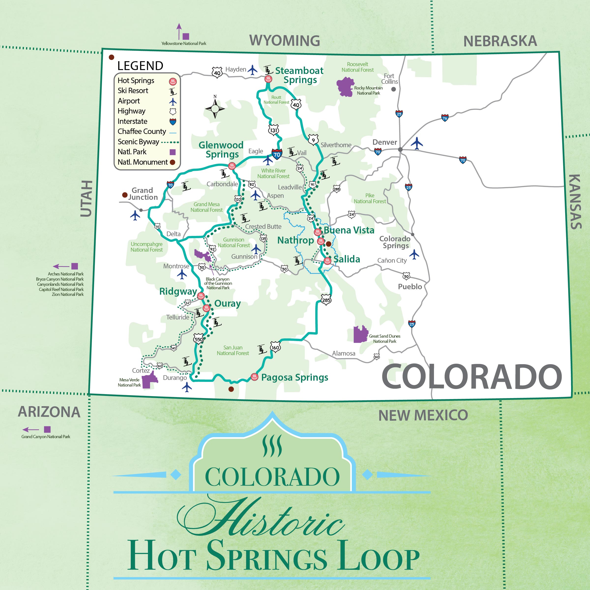 Hot Springs Colorado Map Colorado Historic Hot Springs Loop | Colorado.com