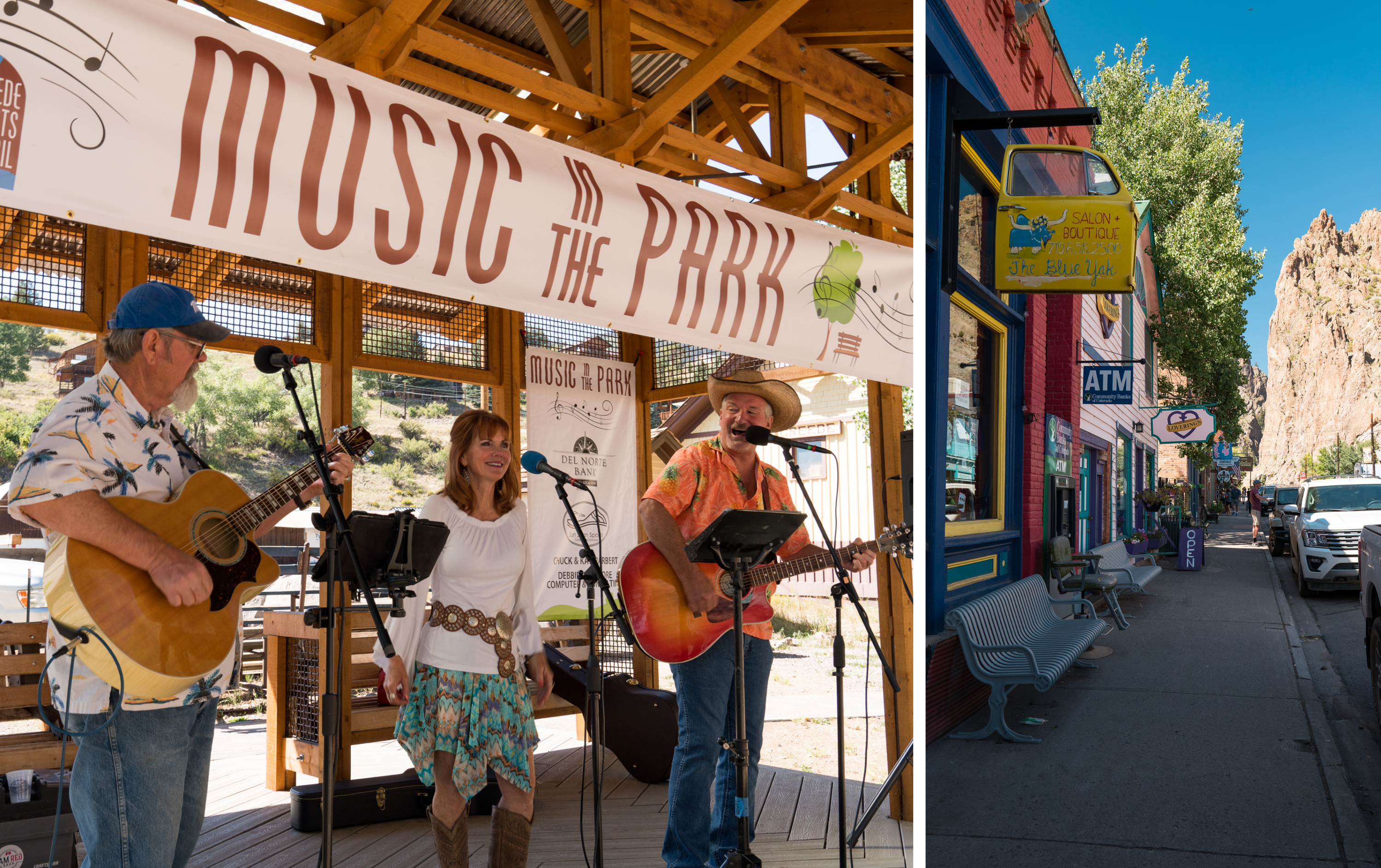People playing music in Creede 