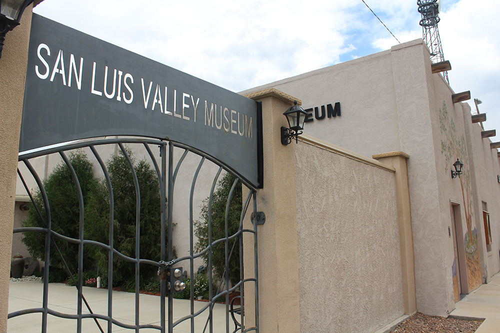 Exterior sign on San Luis Valley History Museum