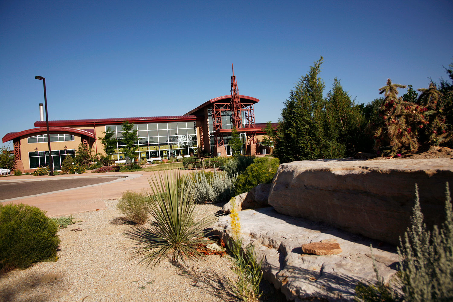 Exterior of El Pueblo History Museum in the Pueblo Creative District