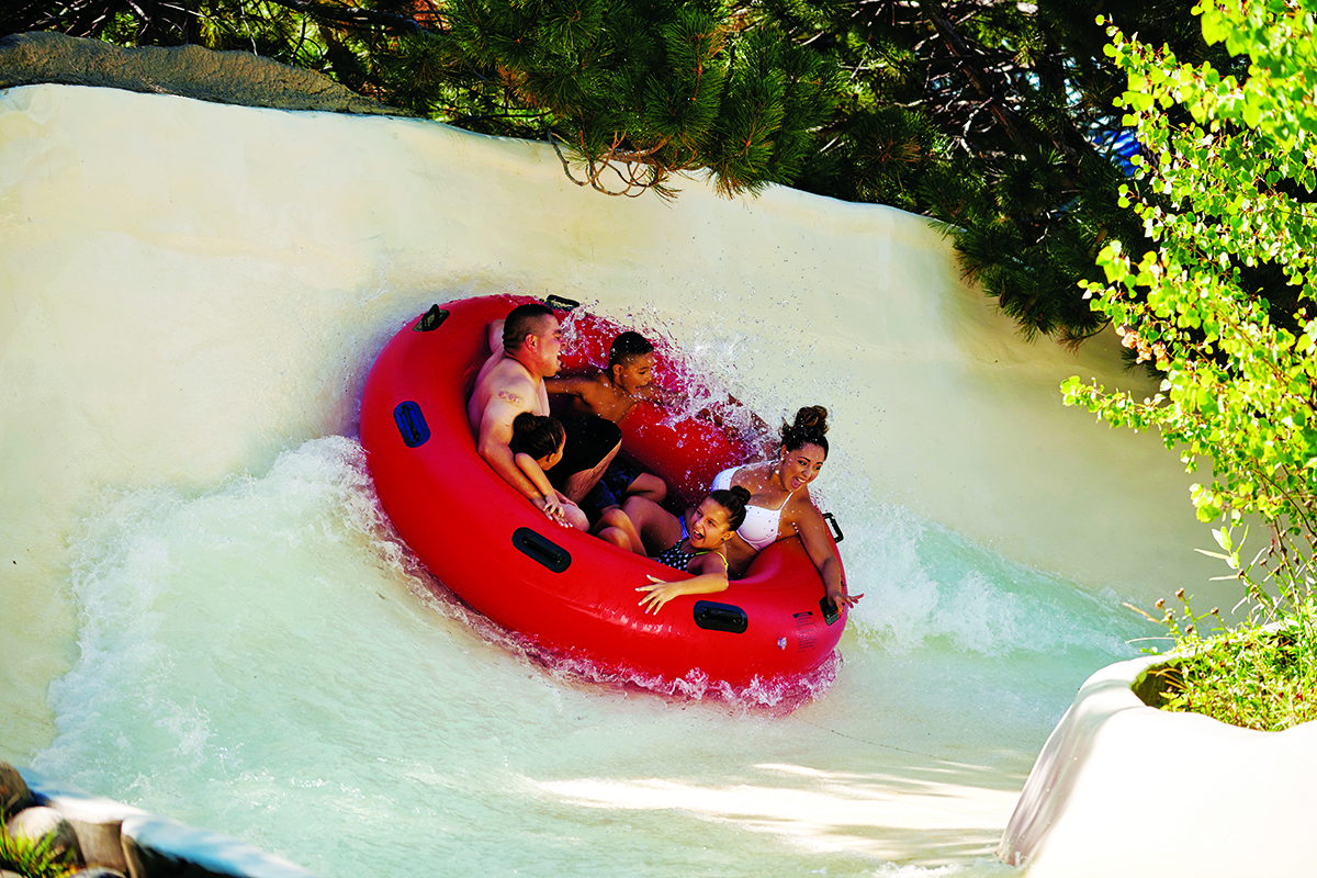 Spin around in the refreshing pools at Water World