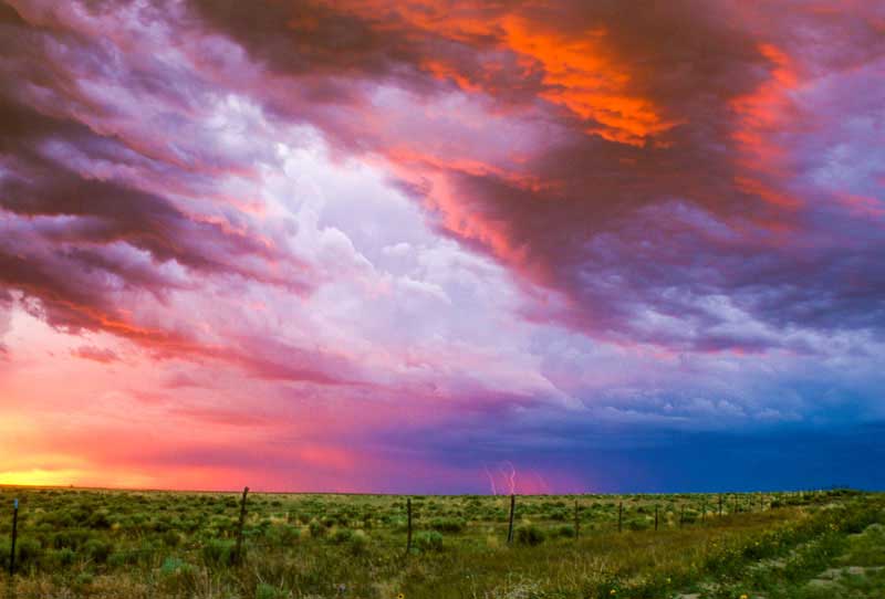 A prairie sunset
