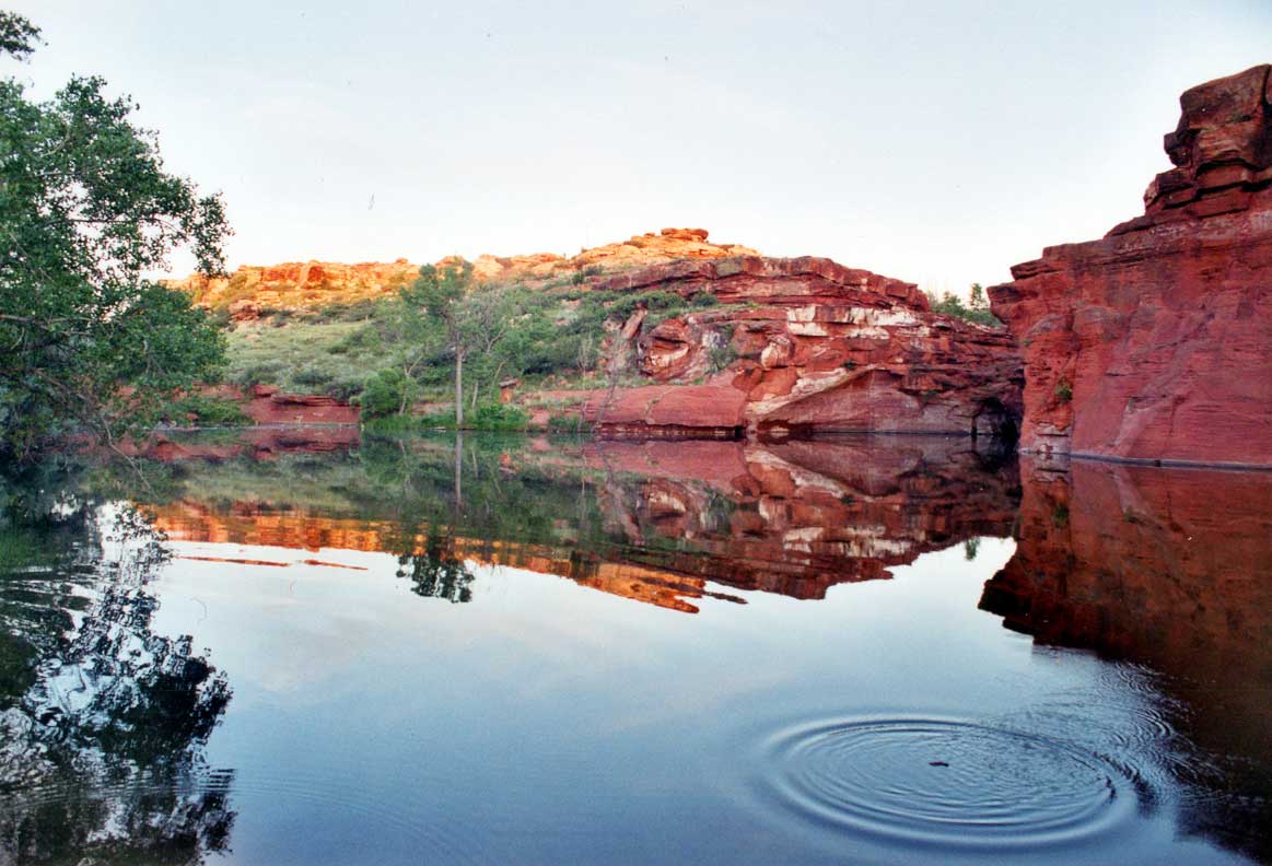 Two Buttes Reservoir south of Lamar