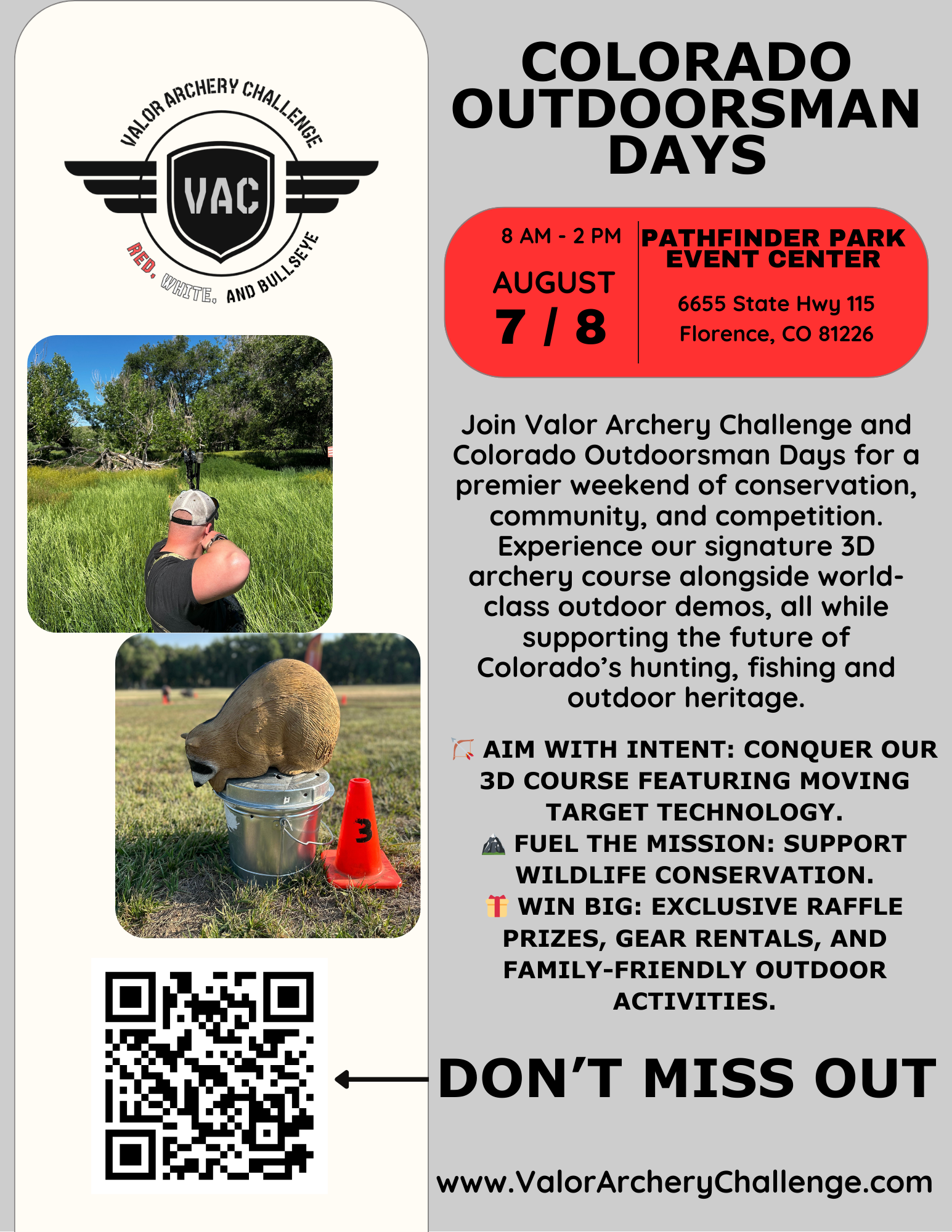 the valor 3d archery challenge at colorado outdoorsman days 2026 photo