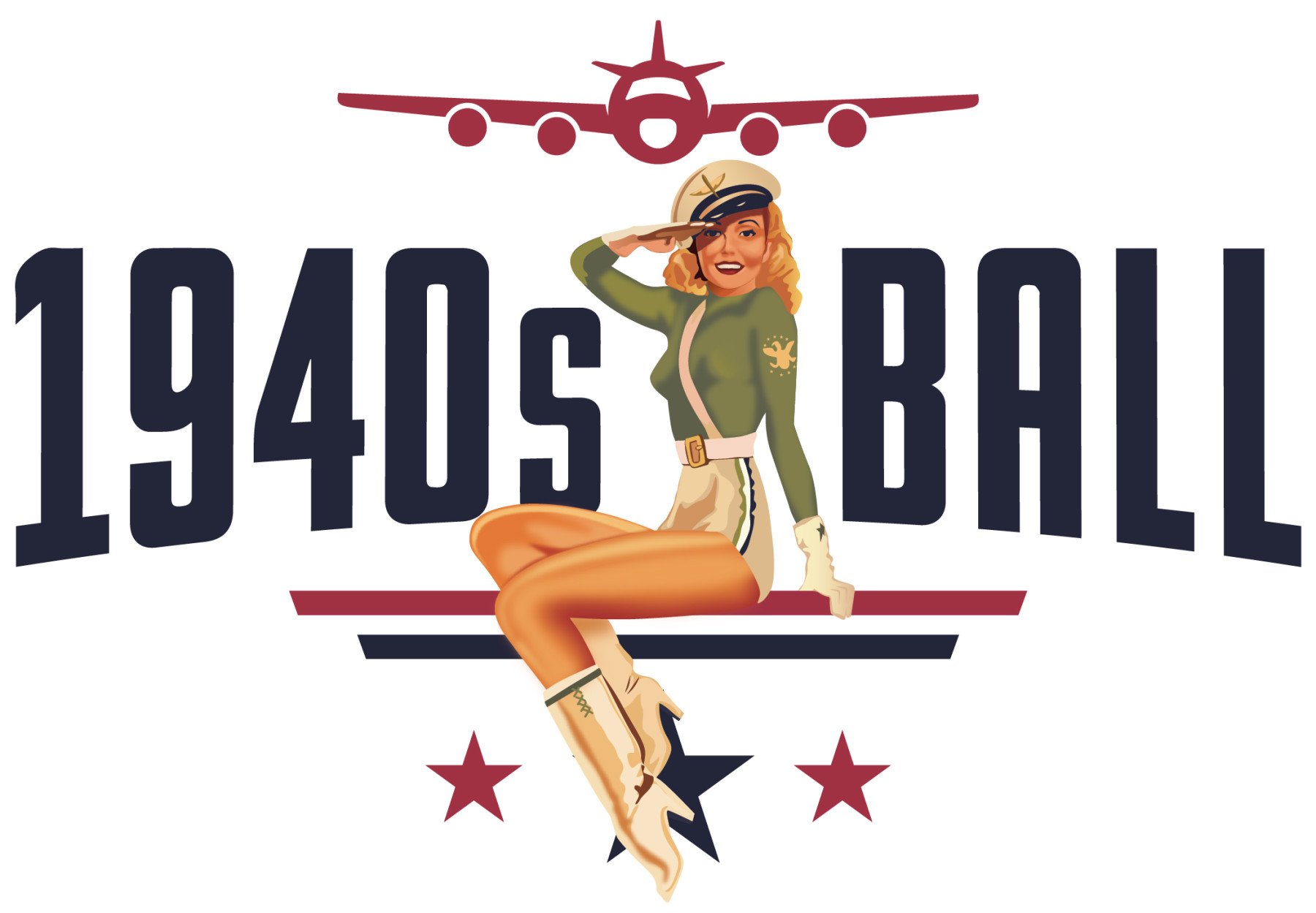 1940s wwii summer ball photo