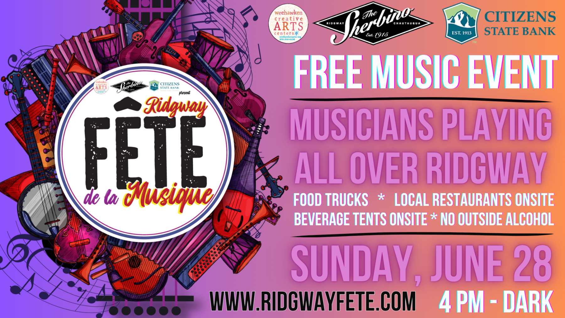 ridgway fête de la musique presented by citizens state bank photo