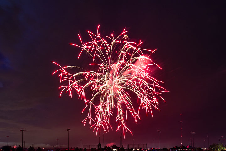 town of parker independence day fireworks show photo