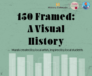150 framed: a visual history' mural exhibition opening photo