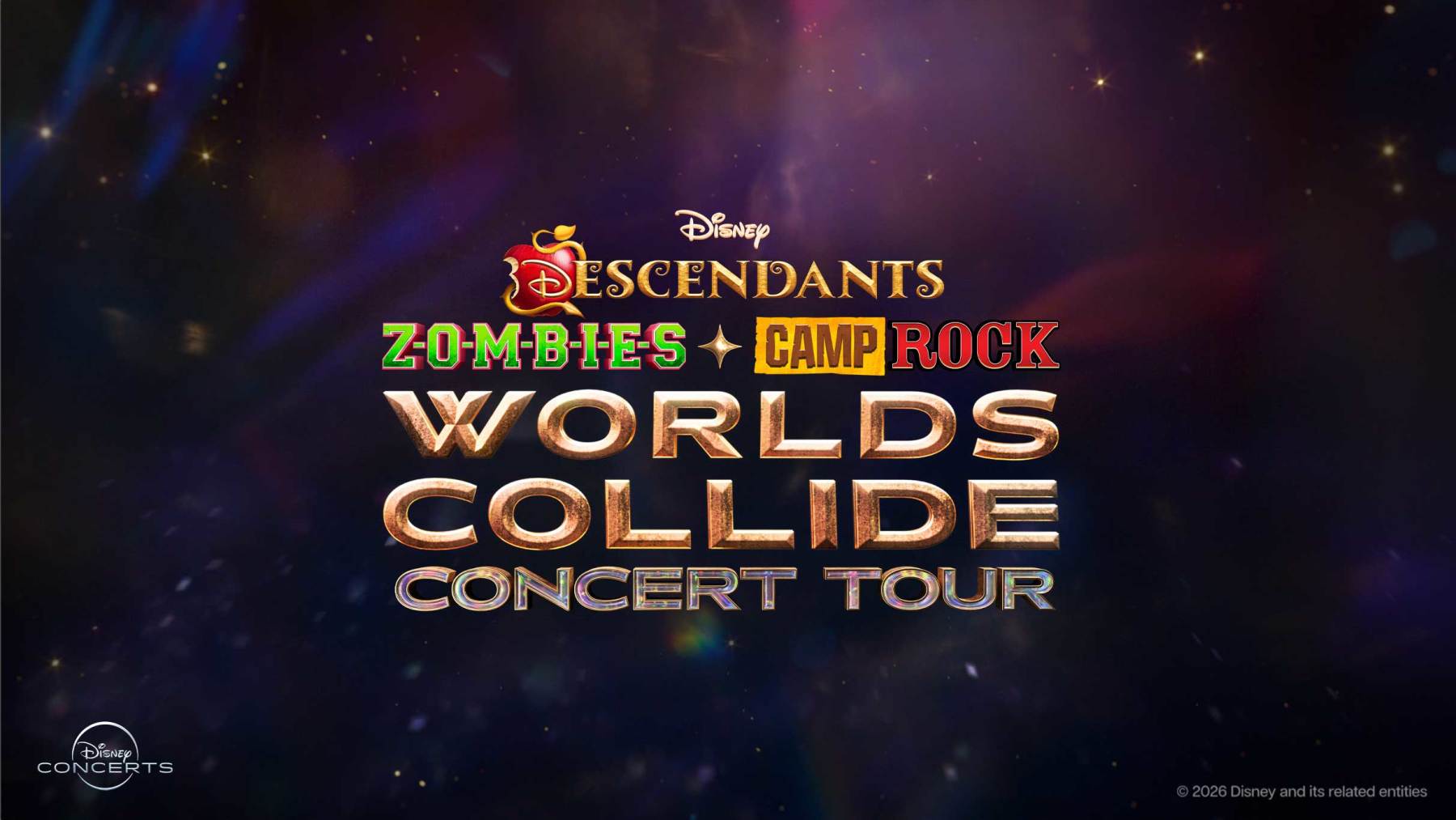 disney descendants zombies & camp rock: worlds collide concert tour photo