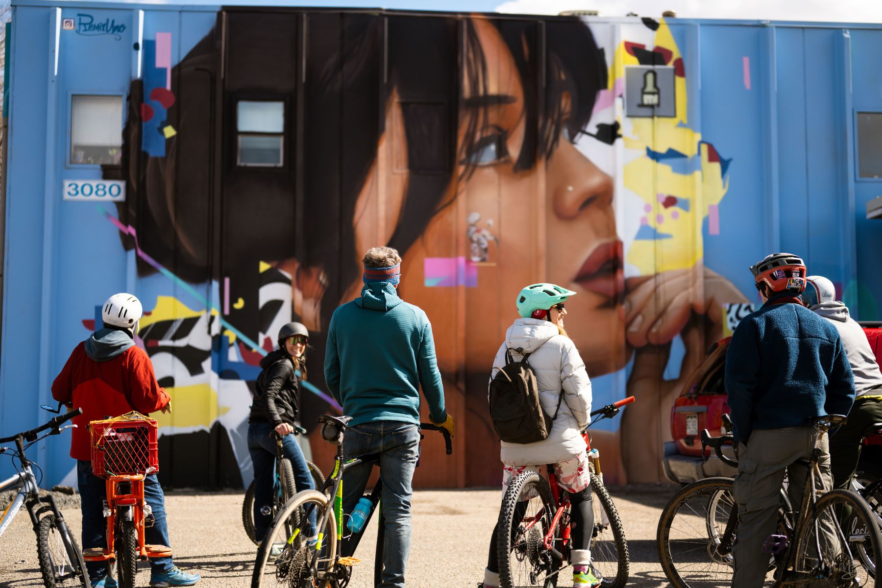wheels and walls - saturday morning mural ride in downtown boulder photo