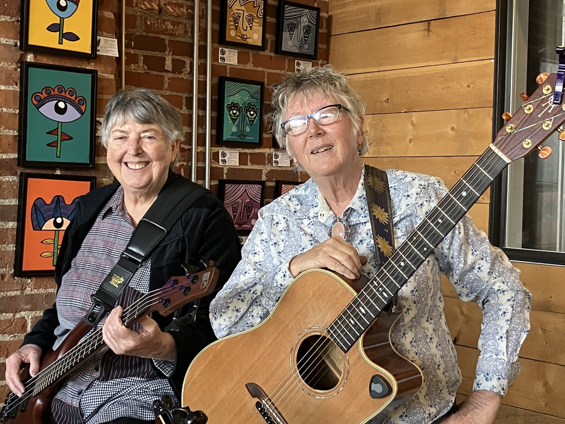 laurie & lorrie at flights wine cafe arvada! photo