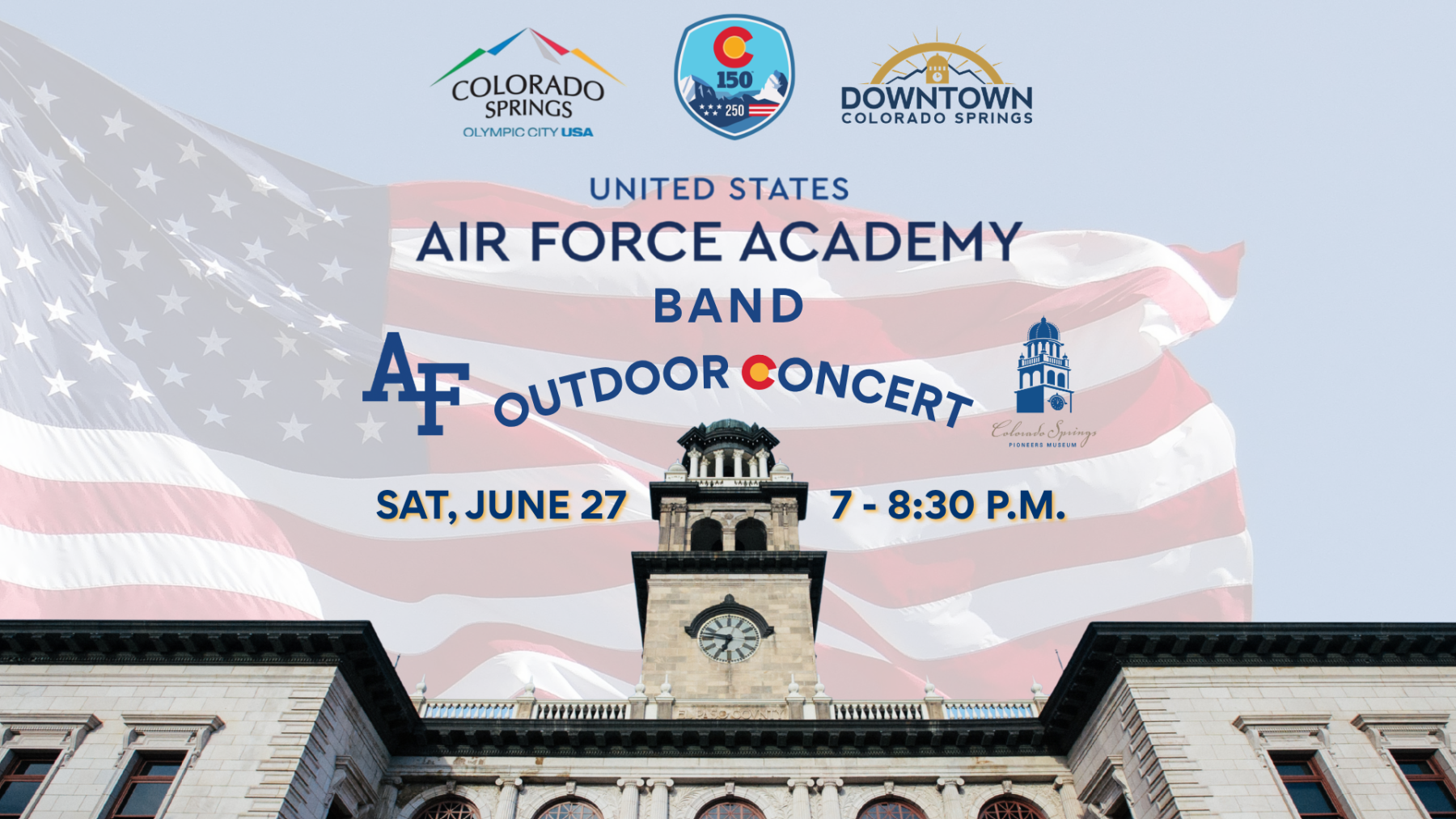 united states air force academy band outdoor concert 06/27/2026 photo