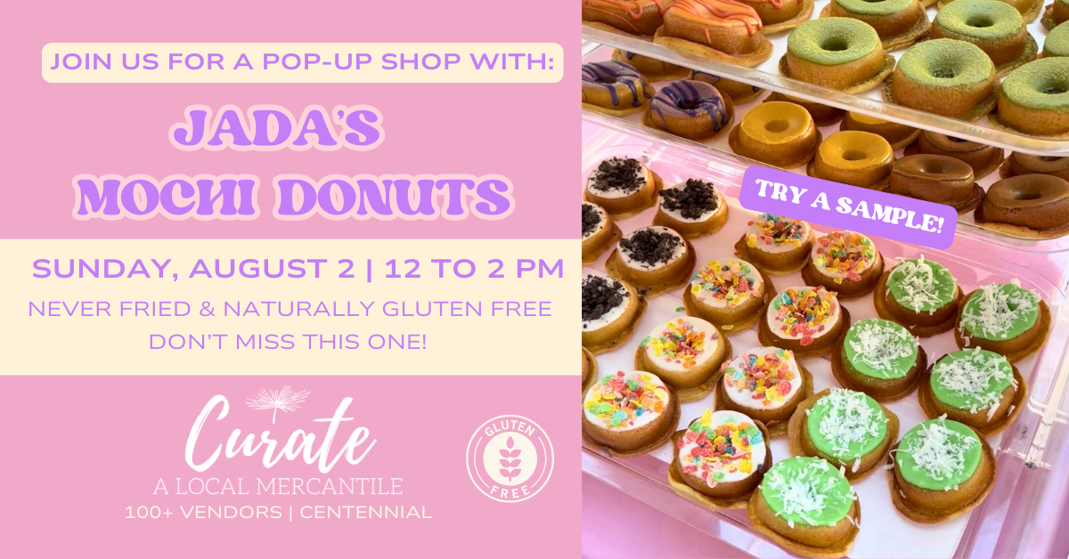 jada’s mochi donuts pop up at curate mercantile photo