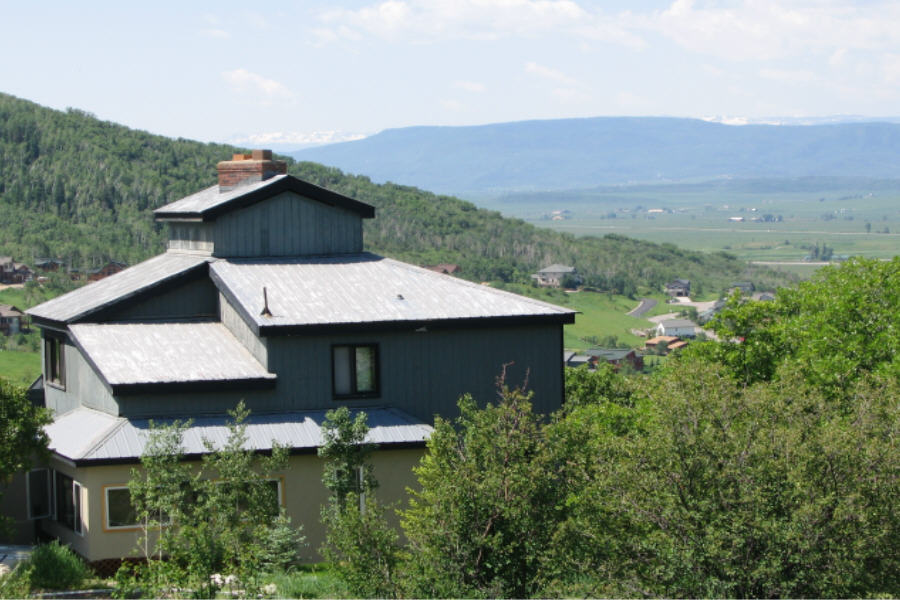 royal flush house in steamboat springs' ski village with amazing views of the yampa valley! photo