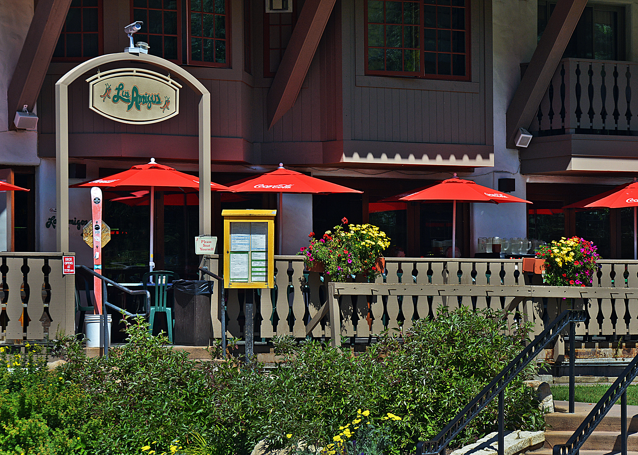 our deck during the summer months photo