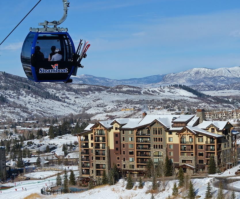 view of edgemont from the steamboat gondola photo