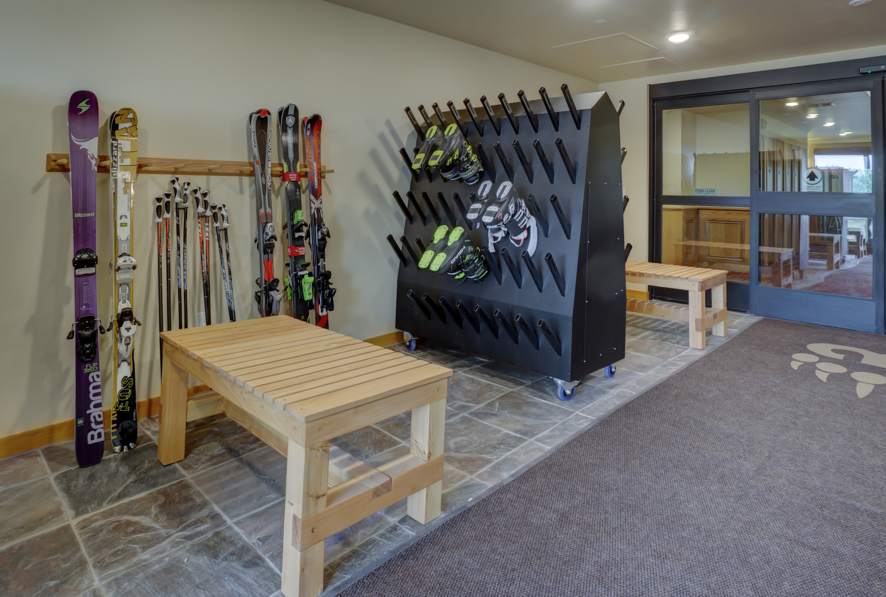 boot dryer room at bear claw photo 11