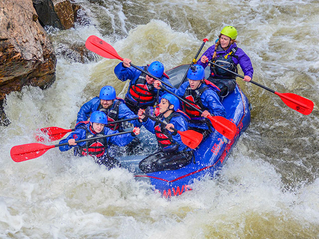 rocky mountain whitewater rafting photo