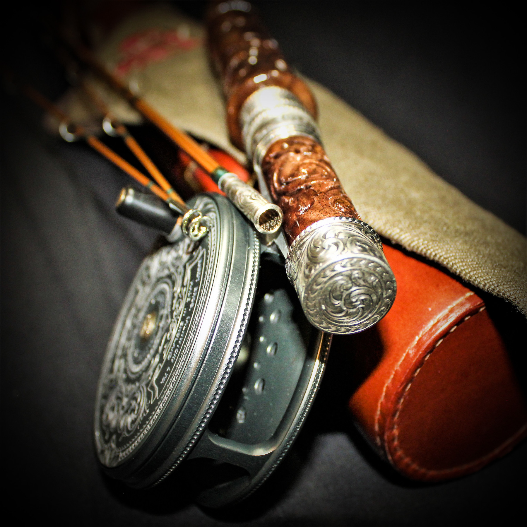 functional fly fishing art crafted onsite photo