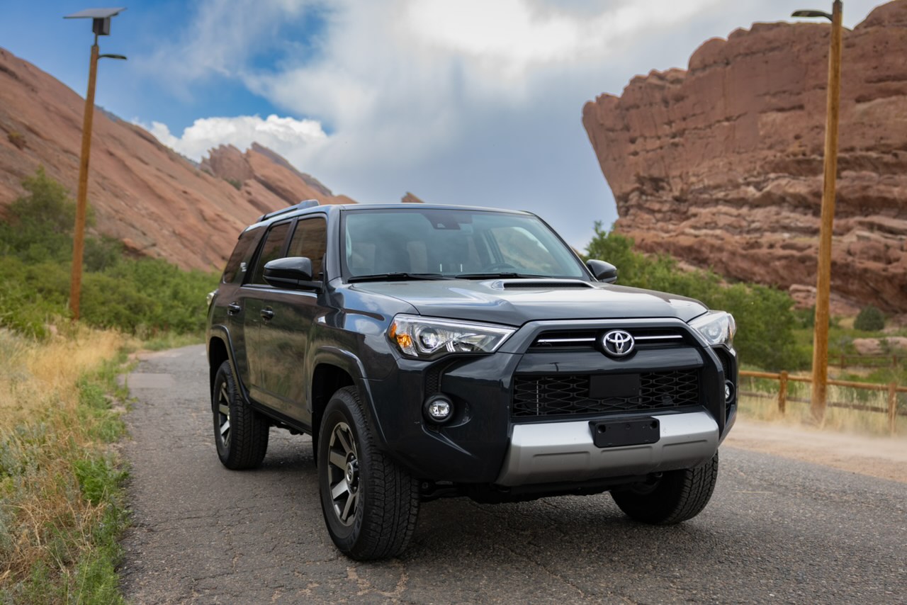 rent a trd off-road premium 4runner from rent a toyota arapahoe. perfect for mountain trips with awd, no young driver fees, and unlimited mileage. photo