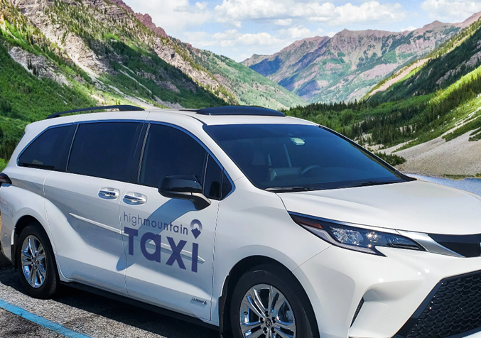 high mountain taxi photo