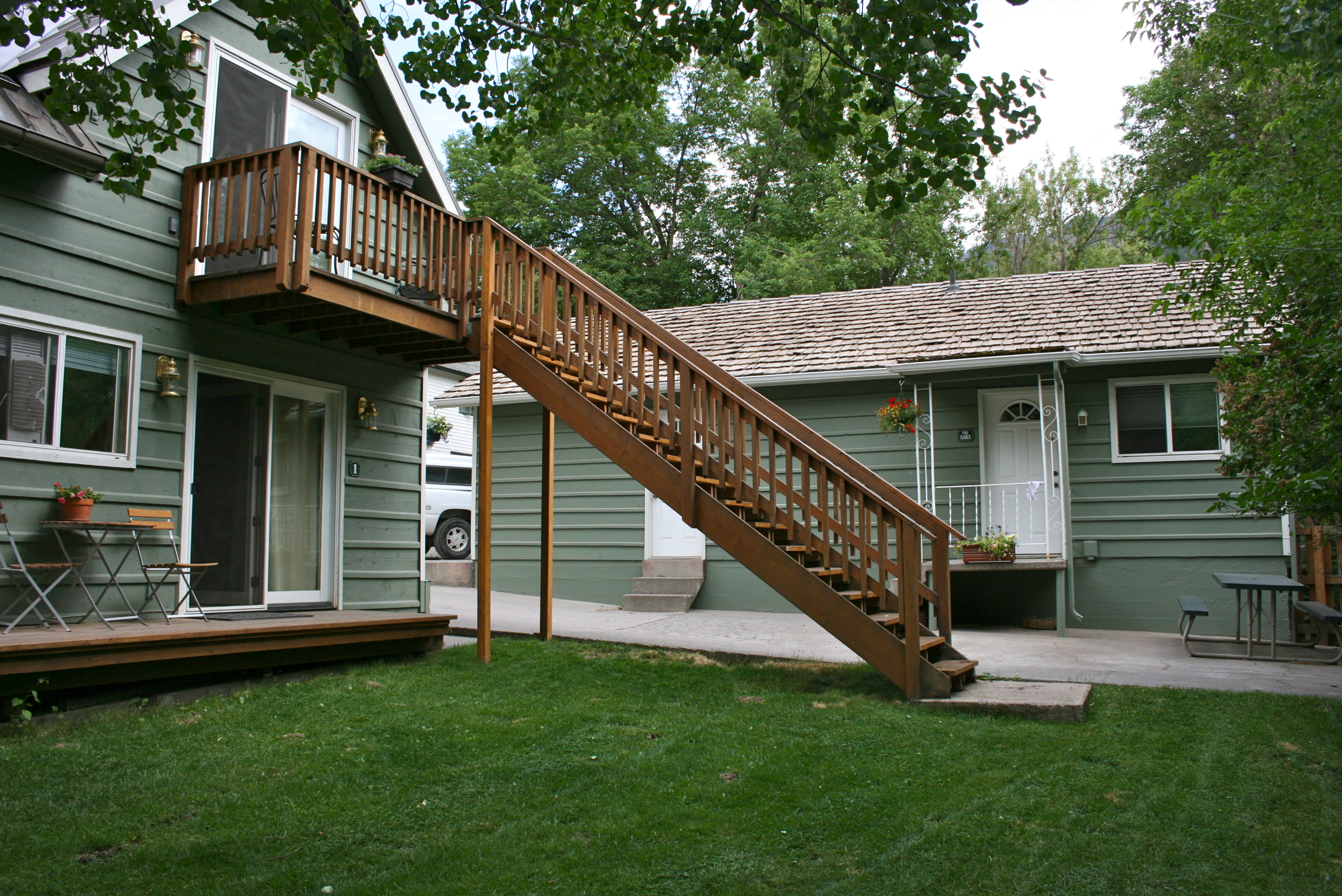 guests enjoy the private yard. photo
