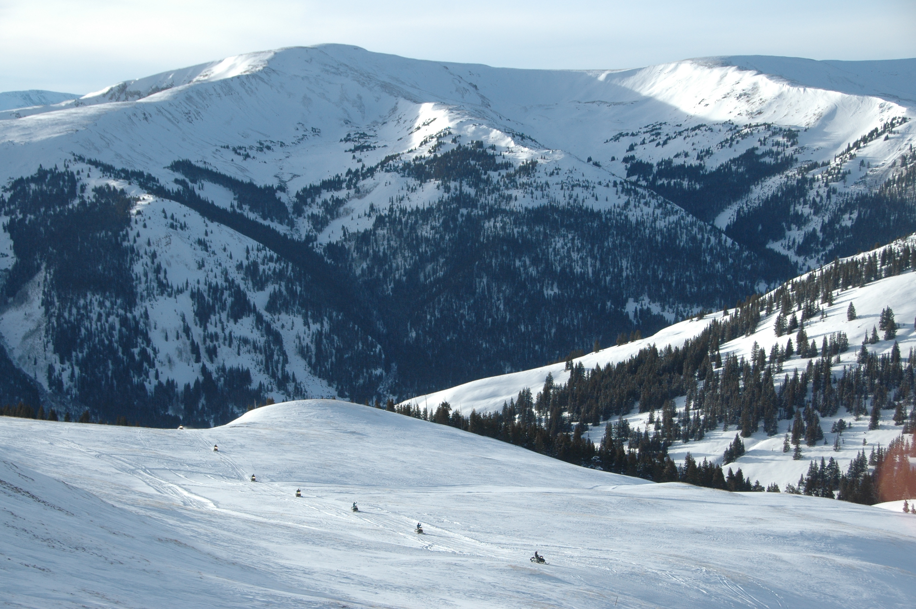 enjoy snowmobile, snowcat and zip line tours at the top of the world. photo