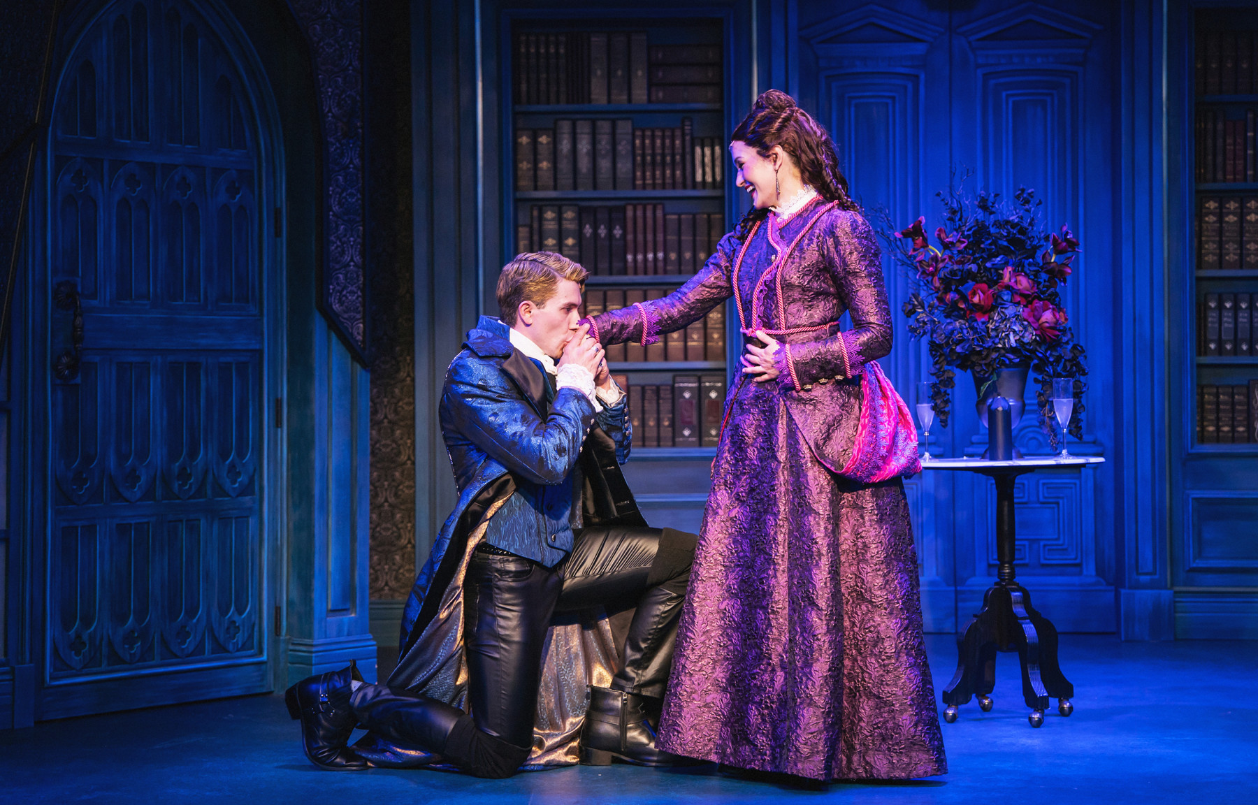 marco alberto robinson and adriane leigh robinson in dracula: a comedy of terrors. photo by amanda tipton photography photo