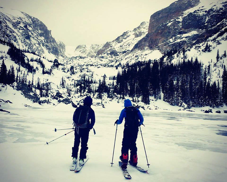 backcountry skiing with kent mountain adventure center in rocky mountain national park photo