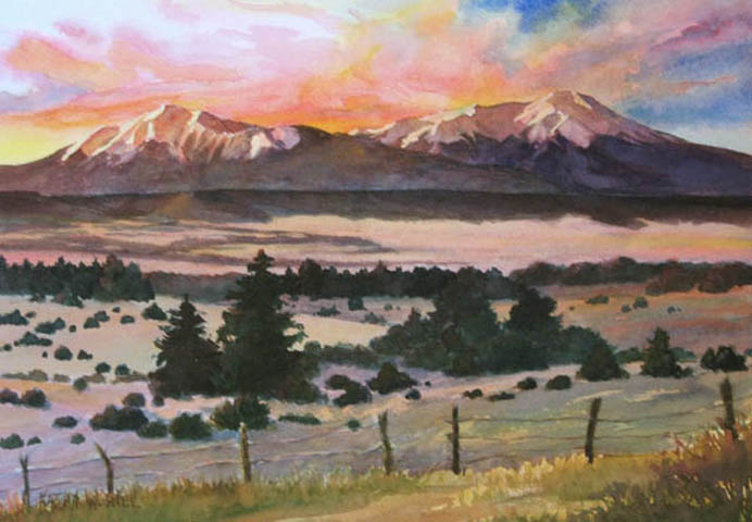 vibrant colorado sunrise photo