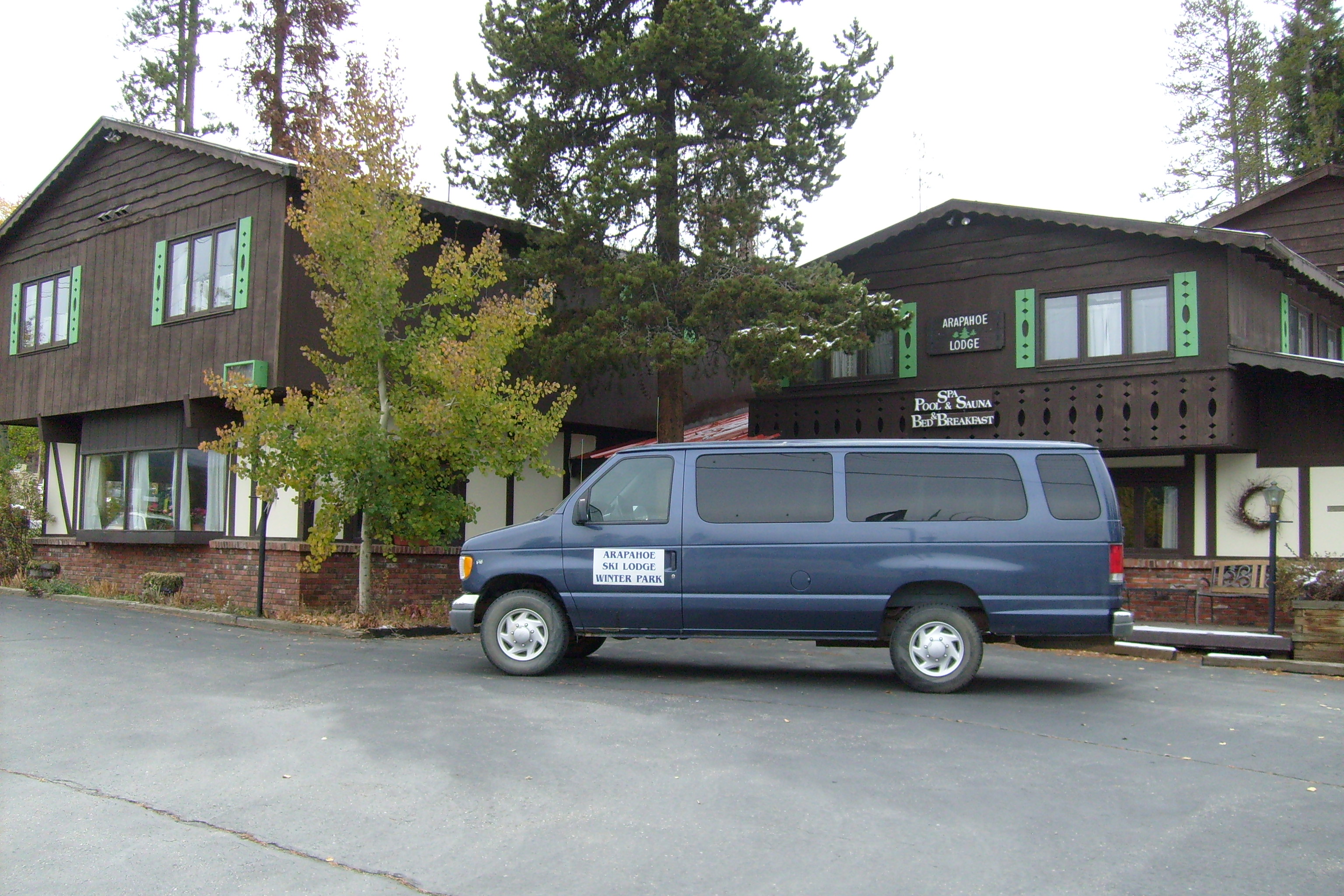 view of lodge from hwy 40 photo